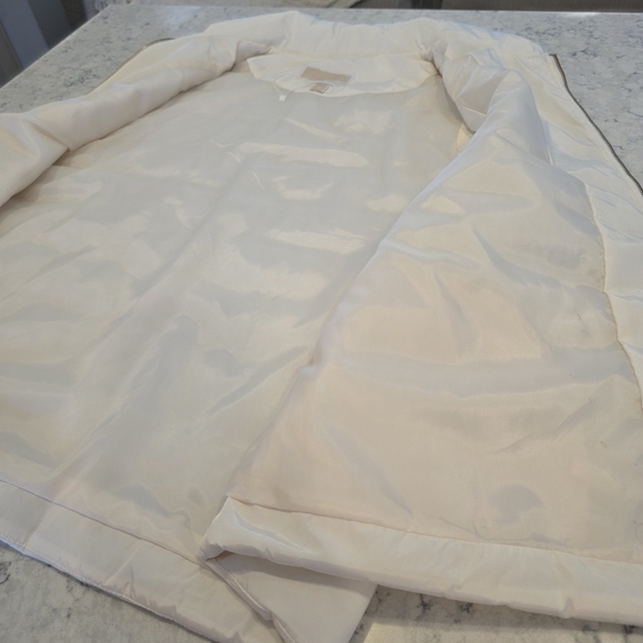 Michael Michael Kors Women's Bone / Off White Puffer Quilted Vest Size 2X Like N - Picture 14 of 16